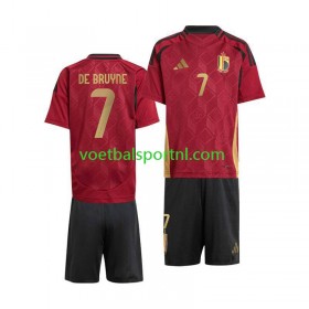 België De Bruyne 7 Kind Thuis Tenue EK 2024